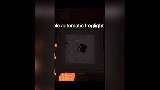 SIMPLE AUTOMATIC FROGLIGHT FARM 119 MINECRAFT bedrock shorts mcpe [upl. by Ephrayim]