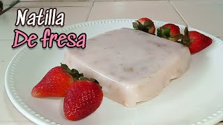 CÓMO HACER NATILLA DE FRESA CON FRUTA NATURAL SIN SABORES ARTIFICIALES NI COLORANTES [upl. by Kajdan]