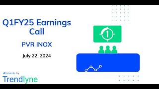 PVR INOX Earnings Call for Q1FY25 [upl. by Nuhs]