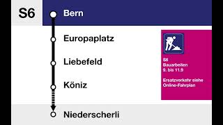 BLS Begrüssung • S6 • Bern – Niederscherli 2023 [upl. by Eissalc810]