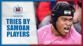 Samoan Players Top Tries of August [upl. by Patterman]