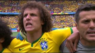 Brazil National Anthem World Cup 2014 vs Mexico Full HD [upl. by Aitercul118]