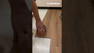 How to install SPC Flooring  Click and lock system  DIY installation  Laminatewood shorts [upl. by Harrak]