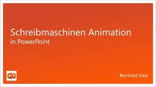 Wie man eine Schreibmaschinen Animation zeichenweise Darstellung in PowerPoint erstellt [upl. by Aititil486]