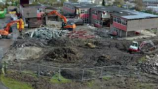 Merthyr Tydfil Bishop Hedley Catholic High School demolition [upl. by Elyssa]