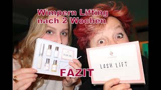 Wimpernlifting nach 2 Wochen Fazit [upl. by Yentrac]