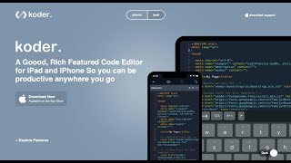 Koder App The Ultimate Code Editor for iPad and iPhone [upl. by Wobniar419]