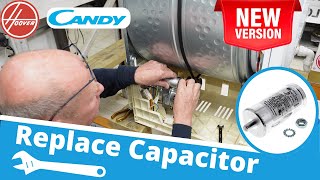 Tumble dryer not turning Hoover Candy How to replace the Motor Capacitor [upl. by Assillem]