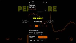 PINTEREST STOCK PRICE MOVEMENT  ROBINHOOD STOCK MARKET INVESTING [upl. by Kolva]