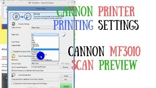 Canon Printer Printing Settings  Canon MF3010 Scan Preview  Easy Convert Word to PDF in Hindi [upl. by Litnahc]