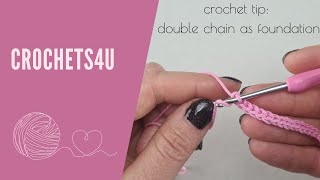 Haaktip Dubbele Lossen Haken als Basis  Crochets4U C4U [upl. by Horgan337]