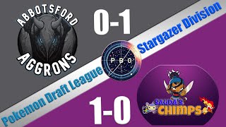 Pokémon Draft League  Abbotsford Aggrons VS Saudas Chimps  S7 W2 Stargazer Div [upl. by Keisling269]