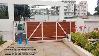 Main Entrance Compound Sliding Gate Automation  Modern Latest New Fundermax Wood Design Roller Gate [upl. by Quent487]