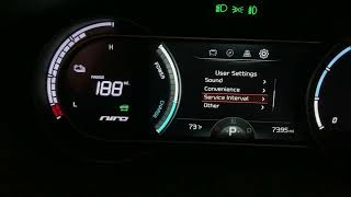 Kia Niro EV eNiro Service Indicator reset [upl. by Ilahsiav583]