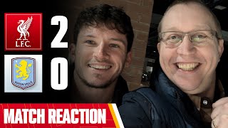 LIVERPOOL TOP OF THE LEAGUE  LIVERPOOL 20 ASTON VILLA  PAJAKS MATCH REACTION [upl. by Slaughter]