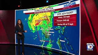 Hurricane Milton remains powerful storm as it moves over Floridas west coast [upl. by Namra362]