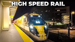 High Speed Rail to Miami  Taking the Brightline from Fort Lauderdale in March 2022 [upl. by Rednaskela722]