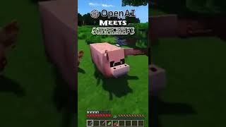 Minecraft Gameplay made by Sora OpenAI TexttoVideo 🎮🤖🌟 [upl. by Judye]