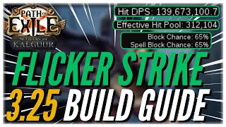 Path Of Exile  Flicker Strike Trickster 325 Build Guide  Very Tanky  Doryani Prototype Build [upl. by Nona]