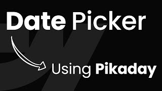 Custom Date picker in Webflow amp Wized [upl. by Nlocnil585]