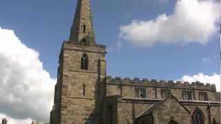 Church bells ringing at St Marys Crich Derbyshire England [upl. by Elene]