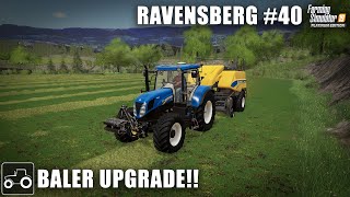 Making Silage Bales With The New Baler amp Wrapper  Ravensberg 40 Farming Simulator 19 Timelapse [upl. by Volnay830]