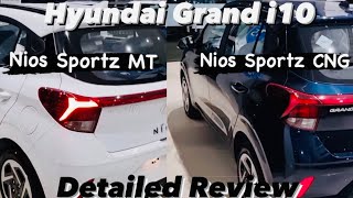 2024 New Hyundai Grand i10 Nios Sportz 12 Kappa VTVT vs Hyundai Grand i10 Nios Sportz 12 Kappa CNG [upl. by Aicilana]