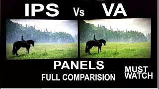 IPS vs VA Panels  Technical amp Practical Live Comparison  TN vs VA vs IPS  VA IPS VAvs IPSvs [upl. by Kurman]