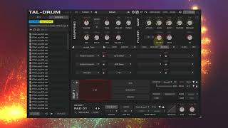 TAL DRUM  Record Sample FX Mod Matrix [upl. by Niwdla]