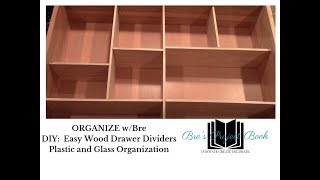 ORGANIZE wBRE Easy DIY Wood Drawer Dividers [upl. by Hgeilhsa997]