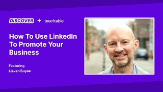 Live Workshop  Lieven Buyse  How To Use LinkedIn To Promote Your Business [upl. by Basile]