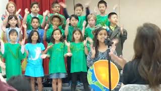 Playing Earth in the musical quotGeology Rocksquot  Park Village Elementary [upl. by Dennet]