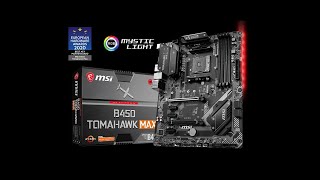 UNBOXING MSI B450 TOMAHAWK MAX II  WITH RGB TEST [upl. by Yorztif]