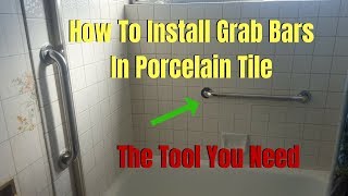 How To Install Bathroom Grab Bars [upl. by Eecyak]