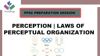 Perception  Form Perception  Figure and Ground  Laws of perceptual Organization in Urdu  Hindi [upl. by Nishi]