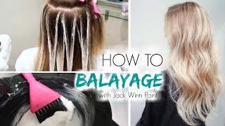 How to Balayage Hair  Freehand Painting [upl. by Ahsimal546]