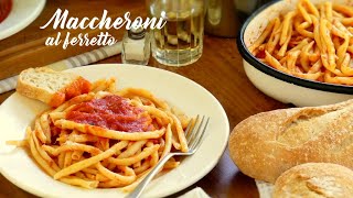 Maccheroni al Ferretto  Fusilli al Fierrito  Fideos Caseros [upl. by Philis877]