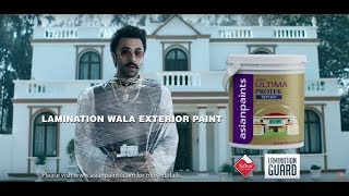 Asian Paints Ultima Protek  Lamination wala Exterior Paint with Ranbir Kapoor [upl. by Yenhpad]