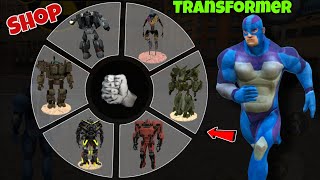 Rope Hero Free Transfromer Shop In Casino  Rope Hero Vice Town  All Transformer  Black Spider 20 [upl. by Kerge]