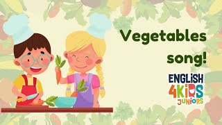 Diviértete con la Canción de los Vegetales quotVegetable Songquot para Niños English4Kids [upl. by Segalman]