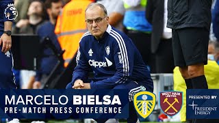 LIVE Marcelo Bielsa press conference  Leeds United v West Ham United  Premier League [upl. by Guimar]