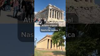 Athens v Nashville Comparing Parthenon in Greece and Tennessee history travel [upl. by Magulac780]