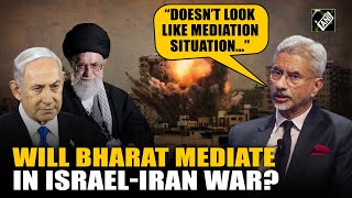 “Doesn’t look like mediation situation…” Jaishankar on rising tension in West Asia IsraelIran war [upl. by Acisse773]