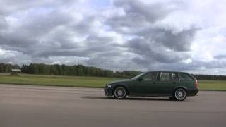 BMW ALPINA B8 46 Touring 17 wheels vs 19 wheels [upl. by Kataway]