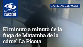 El minuto a minuto de la fuga de Matamba de la cárcel La Picota [upl. by Devy]