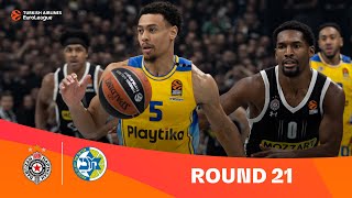 PartizanMaccabi Round 21 Highlights  202324 Turkish Airlines EuroLeague [upl. by Westland]