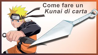 🗡️ Come fare un kunai di carta 🗡️ Kunai di Naruto 🗡️ Armi ninja di carta 🗡️ Origami Kunai 🗡️ [upl. by Bohner109]