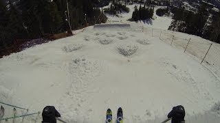 Mogul skiing GoPro  Duved Sweden 2014 [upl. by Landry]