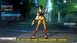 Tracer from Overwatch  removed victory pose vs new victory pose [upl. by Shum]