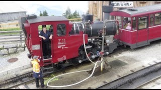 Schafbergbahn St WolfgangAustriaDampflok [upl. by Ahsyas511]